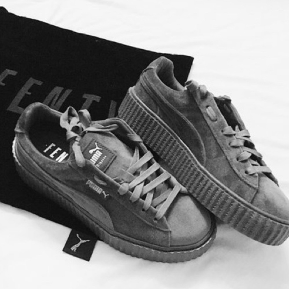 Puma X Fenty Velvet Creepers/ Glacier Colorway